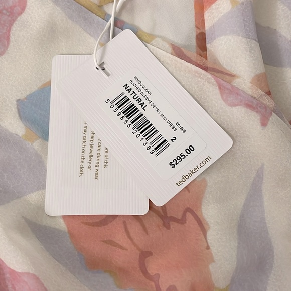 NWT Ted Baker London Juleah Ruched Sleeve Detail Mini Dress. $295 - Picture 9 of 11